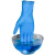 化学实验室专用手套中考生乳胶耐酸碱学生一次性丁腈橡胶手套 蓝色一次性丁腈手套10只 袋装 S
