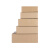 半高纸箱快递长方形扁平打包箱子包装箱特硬鞋盒加固纸盒定做 五层特硬半6(26x15x9cm)42个