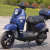 新小龟王电动车男女双人代步电瓶车摩托车60V72V踏板电摩爬坡版 磨砂蓝 裸车(不带电池充电器)