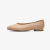 CNE春夏新款圆头浅口低跟休闲舒适芭蕾舞鞋纯色通勤单鞋女鞋2T19501 米色BEK 34