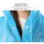 斯铂格 BGH-24成人雨衣均码一次性带帽雨披长款 蓝+平口普通