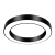 灯具吊灯圆形圆环led现代简约酒店大堂工业风圆圈工程环形定制 黑色空心直径80厘米-100瓦