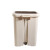 穆运脚踏垃圾桶卫生间厕所厨房方形脚踩弹盖塑料垃圾桶 12L