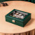 欧美品质表收纳盒手装放手表箱皮质盒简约收藏手表盒子家用首饰盒 6位咖啡