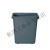 垃圾桶大号饭店方形厨房商用50l塑料垃圾箱40升60L大容量无盖 60L正方无盖蓝色