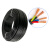 盛亿芯 RVV4*6 电线电缆平行线四芯软护套线黑色每米（100米起订）