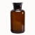 加厚广口玻璃瓶试剂瓶磨砂口分装广口瓶玻璃化学瓶棕色透明 60毫升茶色滴瓶
