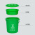 悦商宏泔水桶分离泔水分离桶圆形桶绿色厨余干湿分离提手平盖过滤网分离垃圾桶 10升长方形+盖+滤网（灰色其他