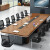 欧思泰 办公家具长方形办公桌会议桌长桌简约现代 会议洽谈桌椅组合5.0*1.5米单桌