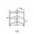 放洗脸盆的架子三角形卫生间不锈钢盆架落地式置地厨房用多层架 六层(底层加高)