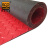 爱柯部落 PVC塑料防水防滑垫 钢花纹走道垫满铺地板楼梯垫厨房仓库人字形1.2×15m厚2.5mm红色 111639