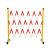 ASNSMVV电力安全绝缘伸缩围栏施工围栏玻璃钢管式圆管可移动隔离栏防护栏 高1.2*2米长红白色