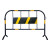 铁马护栏镀锌管临时施工围栏市政隔离路栏道路移动安全防护栏围挡 1*1.5（3公斤黑黄款）