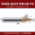 60度钢用斜度铣刀钨钢涂层锥度刀数控专用刀具整体硬质合金立铣刀 D3A0.5H10-D4L50-F3