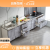 品味空间 厨房灶台组合柜橱柜不锈钢一体碗柜1.6米左三抽平面 CG-212