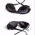 牛皮面罩电焊工强光眼镜透明黑色玻璃护目镜耐磨 5副灰色眼镜