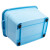 玛仕福 塑料带提手收纳箱储物加厚杂物整理箱北欧蓝标准小号8L
