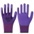 新吉星l309紫色舒适防滑耐磨透气乳胶发泡劳保手套男女士工作薄款 12双星宇L578紫色 M