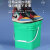 亚岳塑料桶冻干加厚方桶带盖密封pp手提防水涂料拌料桶化工机油桶 方桶白色2.5L