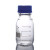 定制 瓶螺口蓝盖瓶透明透明丝口蓝盖试剂瓶25 50 250ml德国肖特瓶