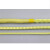 凯夫拉绳高温防火阻燃帆船绳耐磨编织纤维圆绳消防火灾芳纶安全绳 黄色1mm/100米