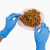 英科一次性丁腈手套橡胶餐饮防水防油污食品级餐饮厨房美容纹身家务清洁用蓝色加厚型S#