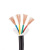 兴博朗（Xingbolang）电线电缆 RVV4*16平方国标铜线两芯电线  4芯铜芯软护套线电源线  黑色100米