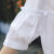 木耳边衬衫女士夏季新款韩版减龄宽松显瘦中袖娃娃衫纯棉上衣SN2739 白色 L