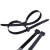 海斯迪克 黑色扎带 尼龙自锁式塑料理线带扎线束带 3.6mm*250mm(100根) HKHE-108