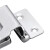 格圣奇免打孔锁衣柜门锁对开门锁扣抽屉柜锁C5312直角2.5寸单开