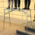 锐德利马凳折叠加厚升降脚手架多功能室内装修工程梯子刮腻子平台 (销钉升降)双支撑160*40方管面(