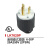 穗之语美标15A20A电源接线插头带UL认证美式发电机工业设备组装接头插座 LK7515P(15A 125V)插头