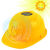 夏季太阳能风扇帽建筑工地工程安全帽电焊氩弧焊透气风扇安全帽 红色太阳能帽无电池不可充电