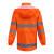 谋福 CNMF9296橙色园林雨衣套装 分体环卫雨衣安全警示养护工作者制服 YGC05 175(170-175)可定制