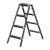 穆运 多功能折叠梯凳铝合金加厚便携梯凳工厂仓库 黑色4步梯96cm高
