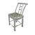 星舵（加厚不锈钢椅子45CM高）加厚不锈钢餐椅人体工学椅靠背椅书桌椅户外休闲椅凳子剪板D298