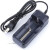 SupFire L6神火L3强光手电筒26650锂电池充电器18650双槽座充 USB双槽充+2个18650电池2000 毫