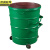 京洲实邦 100升铁桶颜色备注 户外方形环卫挂车铁桶垃圾桶大号带轮JZSB-1026