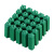 纳仕徳 JG628 绿色膨胀胶塞带钉塑料膨胀管自攻螺丝钉工程用 8mm膨胀管配钉300套
