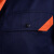 长袖劳保工作服套装男女工厂工程服车间厂服工装灰色橘边套装 蓝色 L 5