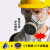 Y防毒面具防化工气体工业粉尘放喷漆打农呼吸防护面罩 防毒面具一套+4个滤毒盒