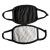 劳保佳  棉布口罩莫代尔棉口罩  独立包装口罩  外黑内白方格太空棉口罩  独立装黑色加棉款