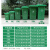 手推垃圾环卫车户外保洁小区物业400L塑料拉式不锈钢清洁回收铁桶 室内手推款