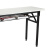 金诗洛 K5495 长条折叠桌 工厂展会议餐厅培训辅导条形桌 灰白色100*40*75cm