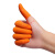手指套一次性手指套乳胶美容祛痘耐磨电子工业劳保防滑防加厚橡胶手指套DMB 加厚橙色中号M码10个装【试用装】