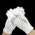 白手套黑色白色作业夏季白色礼仪盘珠手套棉白色薄款 款60双 M码