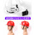 赫钢 安全帽太阳能风扇透气头盔ABS外壳工程帽建筑工地轻便防护帽夏季制冷遮阳降温消暑神器 红色风扇帽