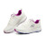 斯凯奇（Skechers）女鞋夏季款缓震跑步鞋厚底网面透气休闲运动鞋128277 白色 128277-WPR /紫色 37