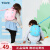卡拉羊幼儿园书包女童1-3岁3-6岁儿童书包可爱卡通轻便宝宝背包 冰海蓝C6019