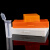 海斯迪克 HKCL-482 实验室载玻片盒玻片夹 病理切片盒 25片/盒（橙色/白色随机发货）